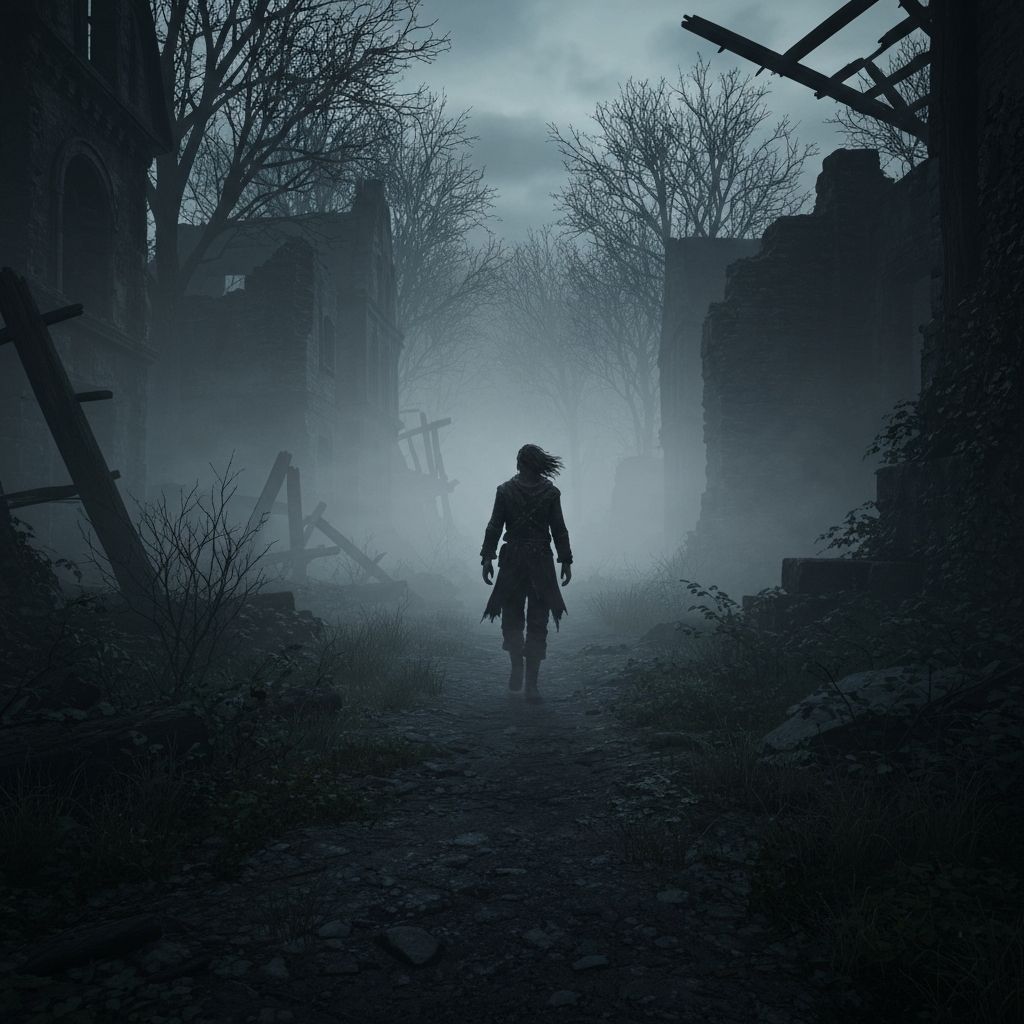 Paesaggio western fantasy della frontiera